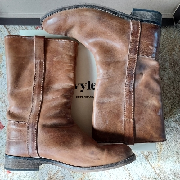 ivylee Shoes - Ivylee Copenhagen Simone mid calf boot dark tan 39